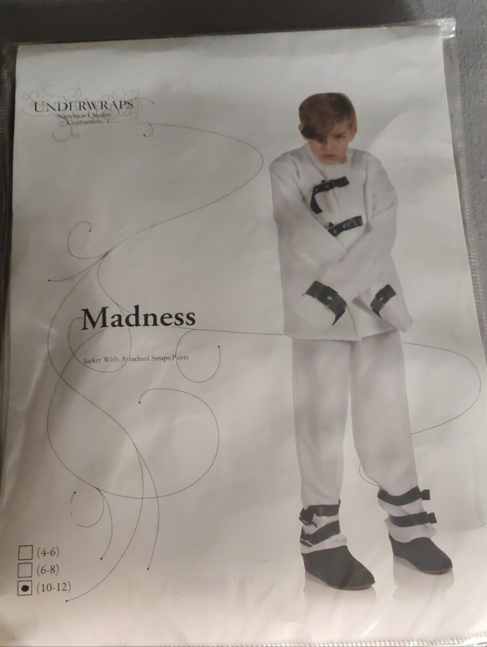 Madness by Underwraps White Straightjacket Costume - Kids
